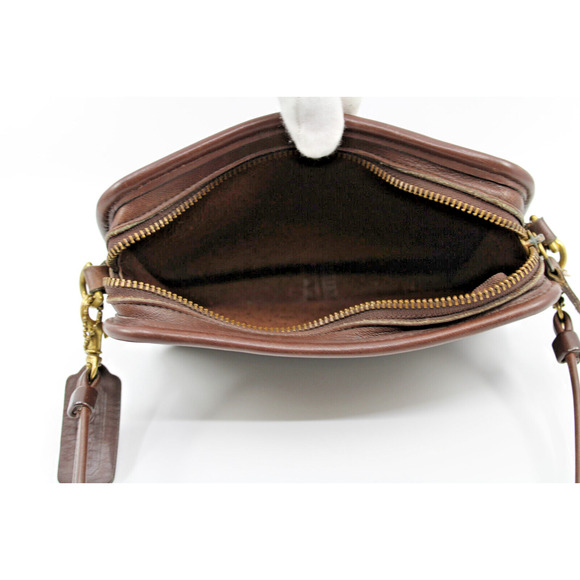 B0 Excellent Vintage COACH Carnival Bag 9925 Mahogany Brown USA 1990s Crossbody - Picture 5 of 6